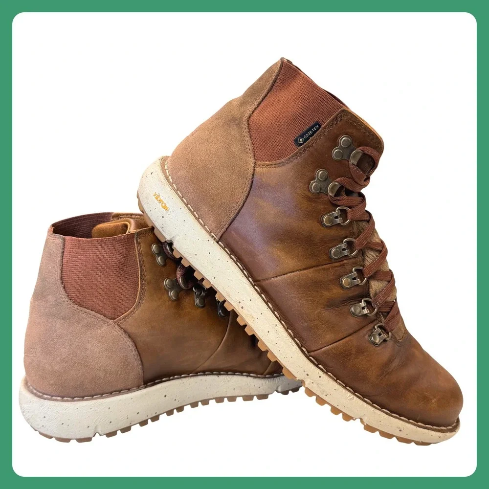 Danner Vertigo 917 Gold Rush Boots Men 10 Brown Leather Huckberry Gore-Tex 32387